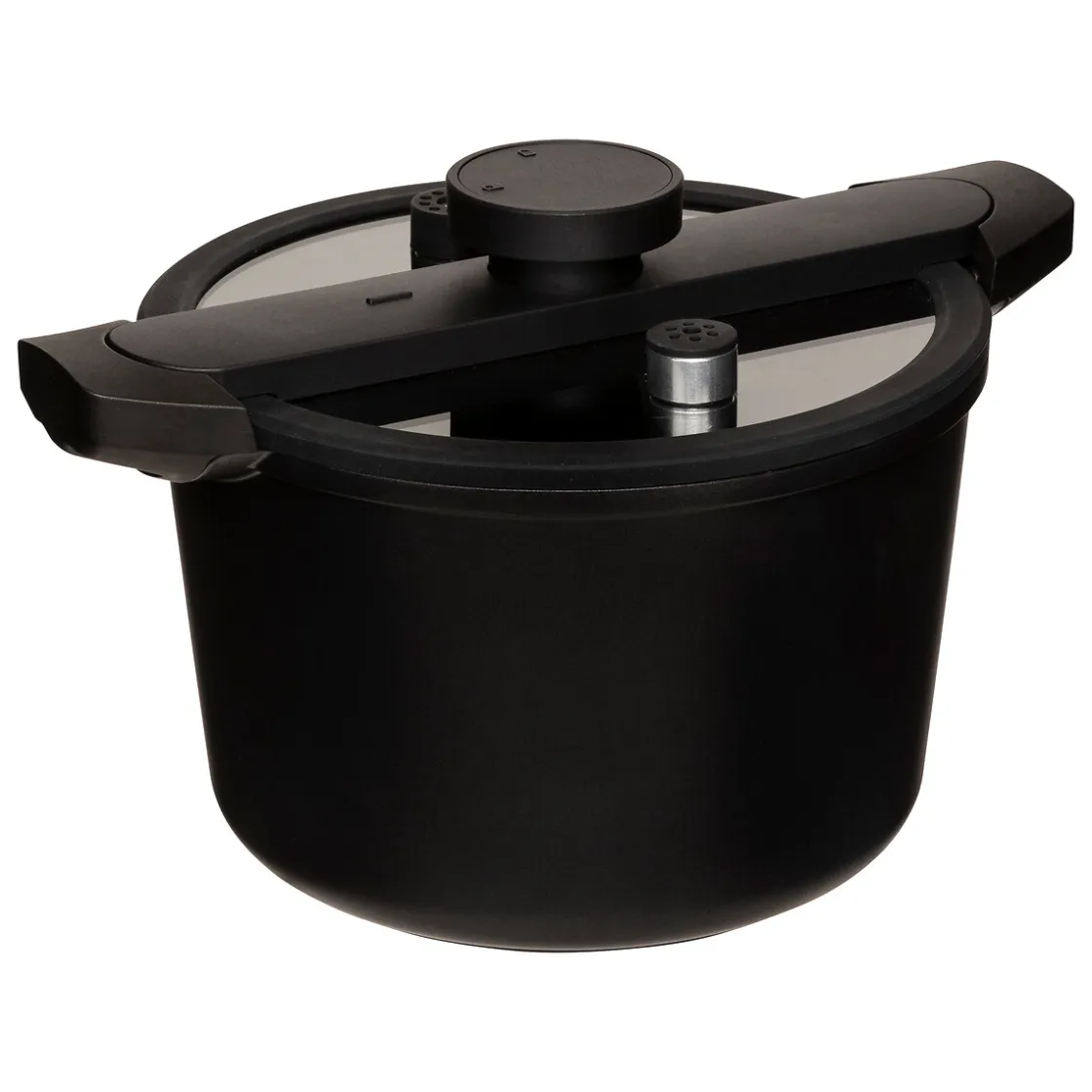 5five Cazuelas, Sartenes Y Hervidores>Olla a presión negra de aluminio 6L