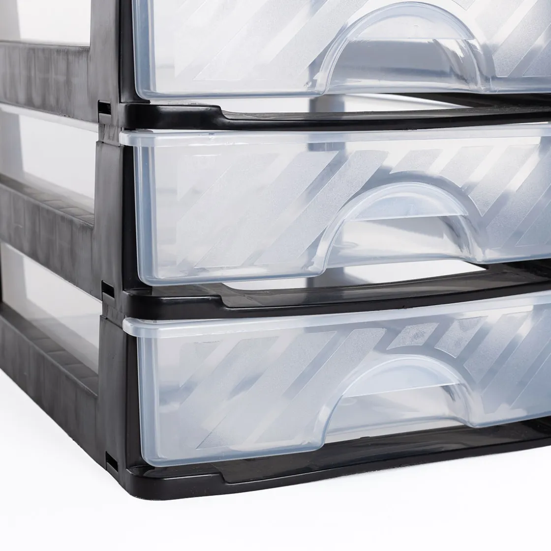 Accesorios De Almacenamiento>Organizador C/4 Cajones A4 Bajo Plástico