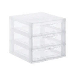 Accesorios De Almacenamiento>Organizador C/3 Cajones A5 Transparente