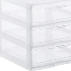 Accesorios De Almacenamiento>Organizador C/3 Cajones A5 Transparente