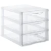 Accesorios De Almacenamiento>Organizador C/3 Cajones A4 Transparente