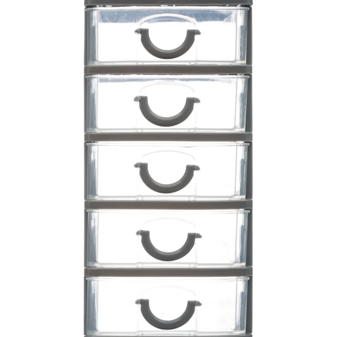 Accesorios De Almacenamiento>Organizador C/5 Cajones 9x13x18.7Cm Gris