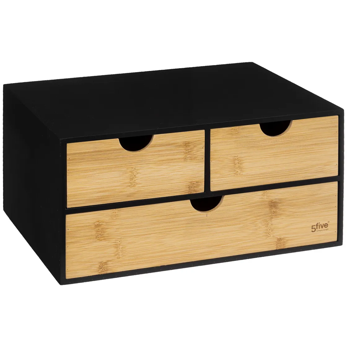 5five Cajas De Almacenamiento Y Organizadores>Organizador Con 3 Cajones De Bambú