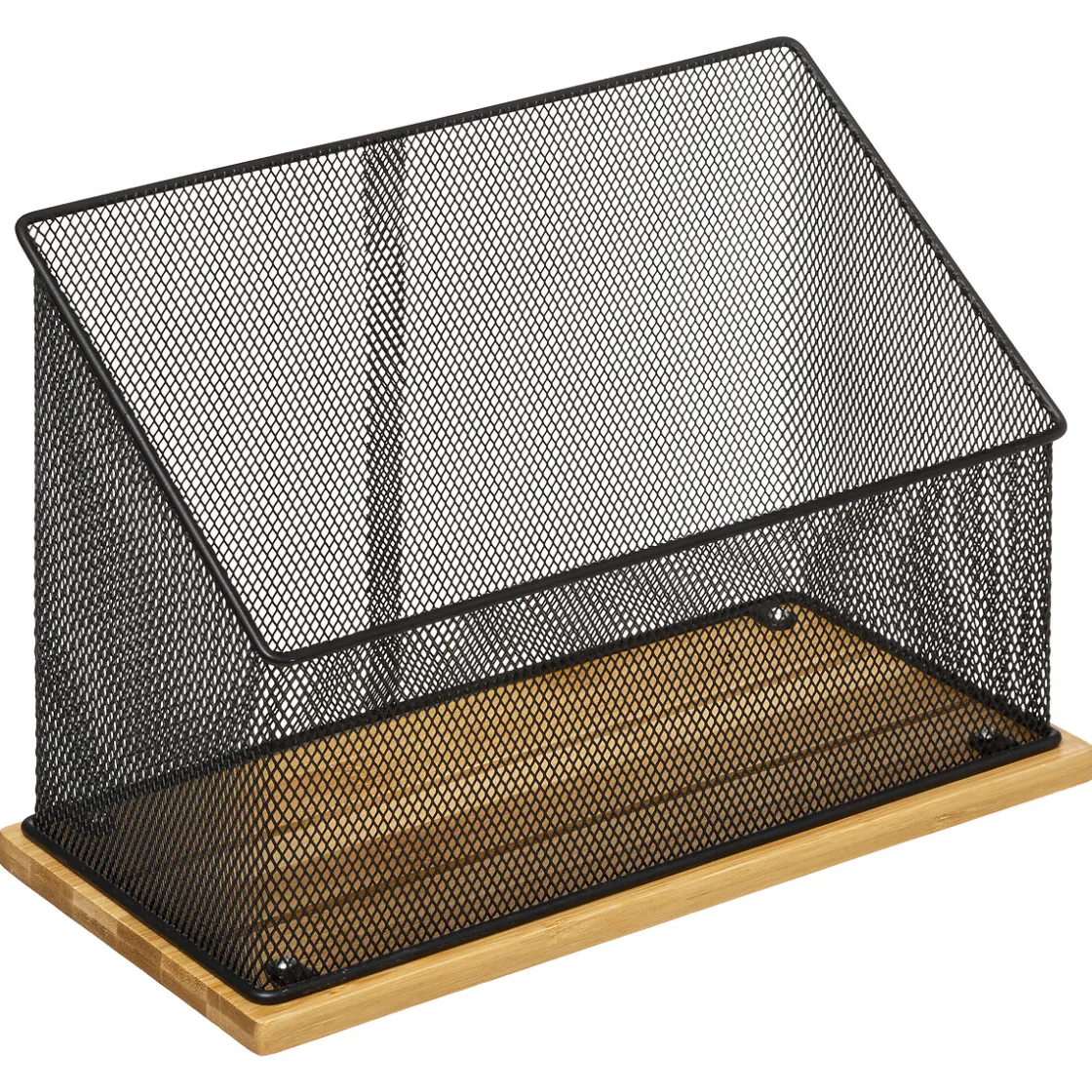 Cajas De Almacenamiento Y Organizadores>Organizador De Oficina Metal/Bambú
