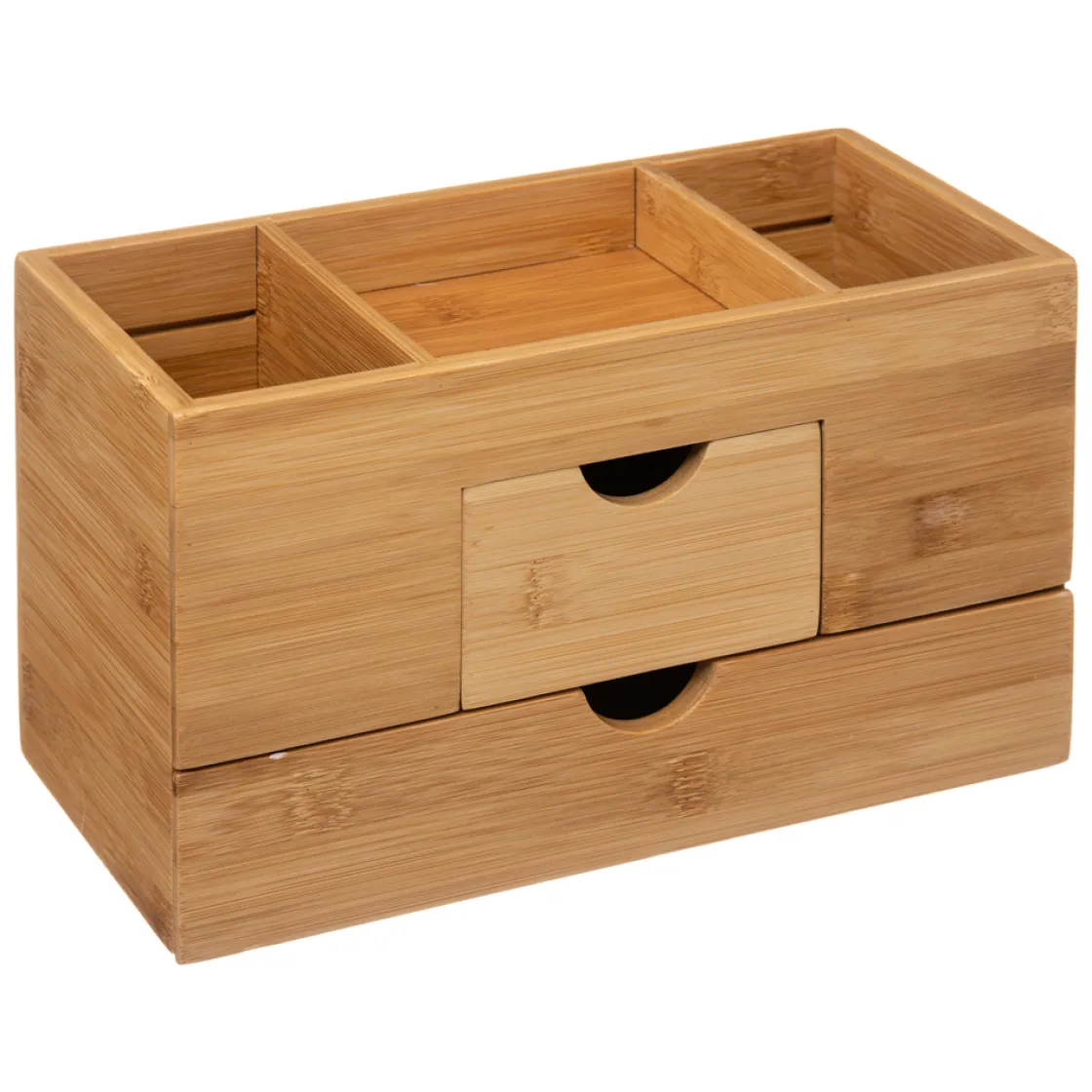 5five Cestas De Almacenamiento>Organizador P/Baño C/2 Cajones De Bambú