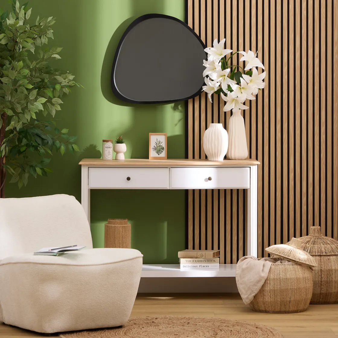 atmosphera Lienzos Y Cuadros Decorativos>Panel decorativo natural COLVA de mdf 240cm