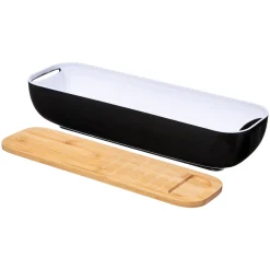 5five Cestas De Pan>Panera C/ Tabla De Bambú Y Cuchillo