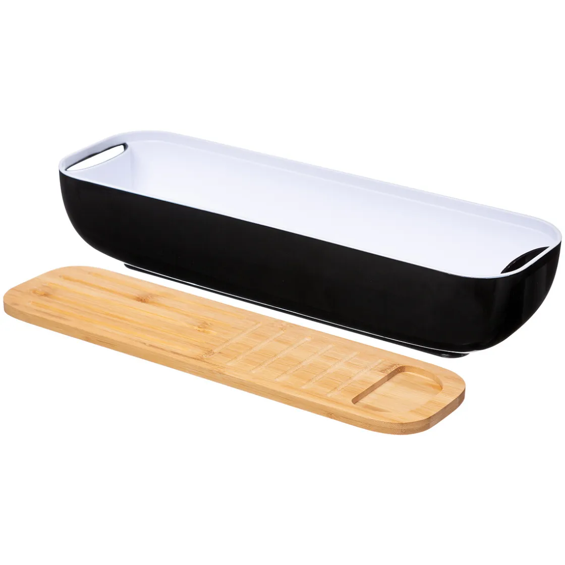 5five Cestas De Pan>Panera C/ Tabla De Bambú Y Cuchillo