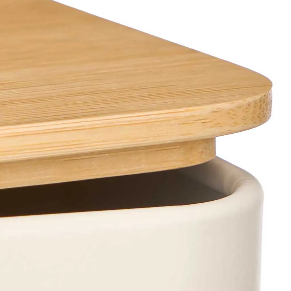 Cajas Y Frascos>Panera de metal blanco 33x18x12cm