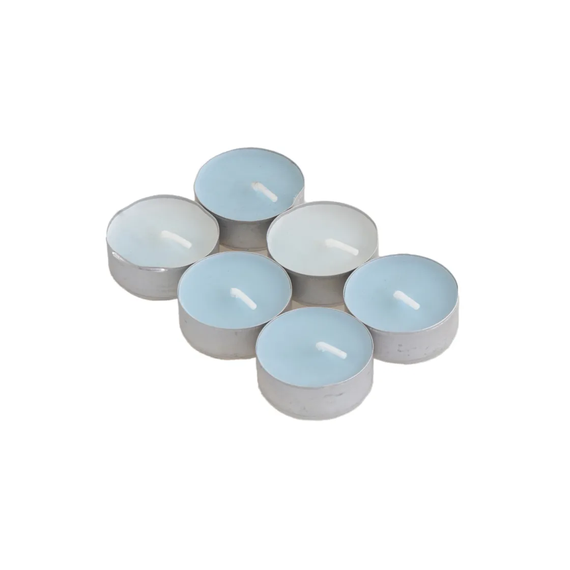 Velas>Paquete 6 Tealights Perfumadas Talco