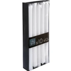 atmosphera Velas>Paquete 10 Velas Blancas 25cm