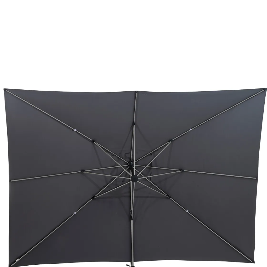 hespéride Parasol Y Bases>Parasol EQUADOR gris ardosia adonizado 3x4m