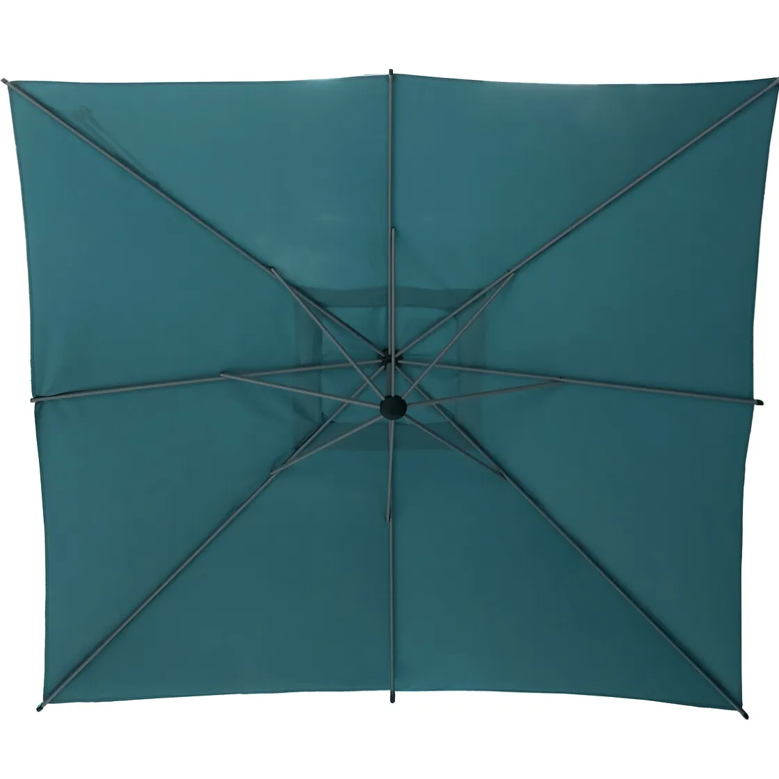 hespéride Parasol Y Bases>Parasol excéntrico MANOA azul canard 2.5x2.5m
