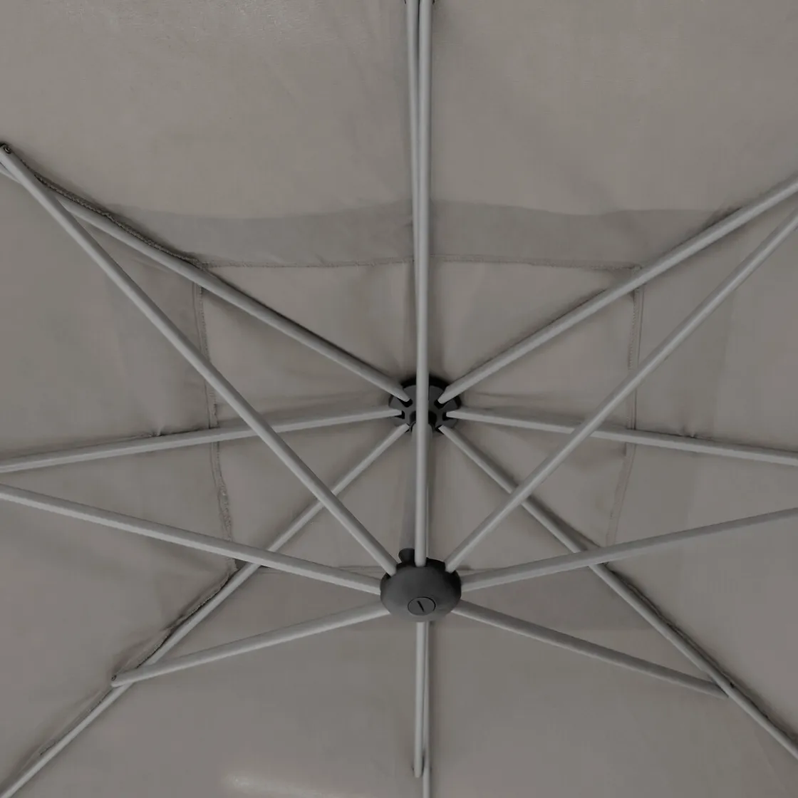 hespéride Parasol Y Bases>Parasol excéntrico MANOA gris 2.5x2.5m