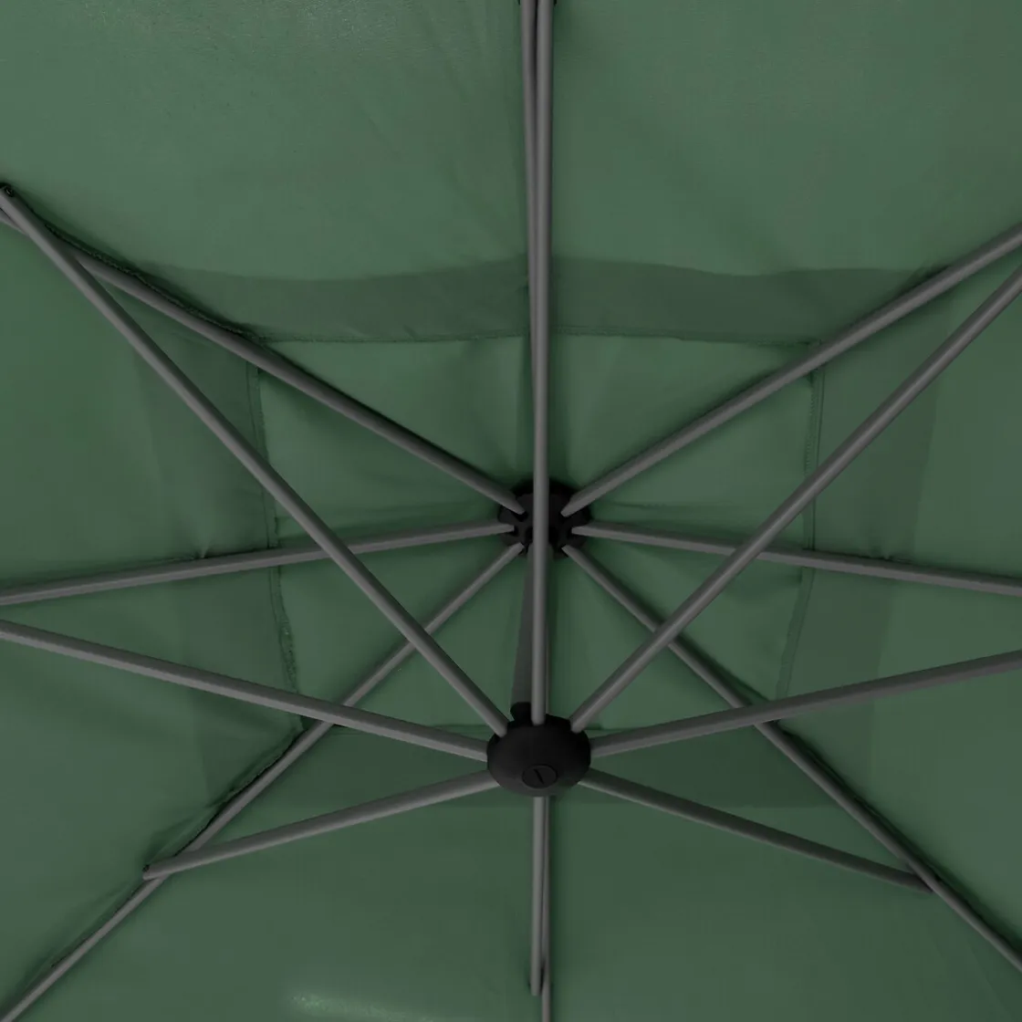 hespéride Parasol Y Bases>Parasol excéntrico MANOA verde oliva 2.5x2.5m