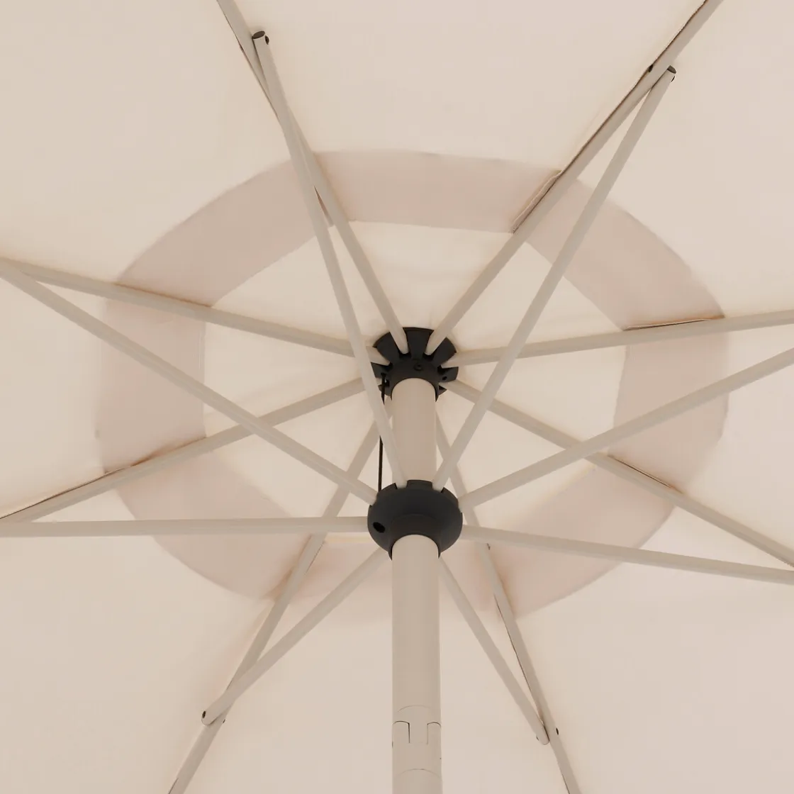 hespéride Parasol Y Bases>Parasol LOOMPA argile blé 3m
