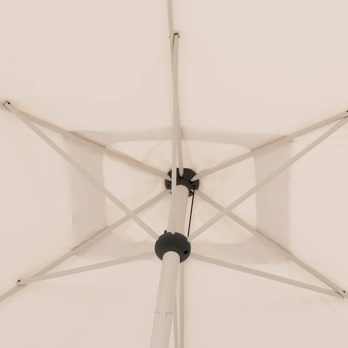 hespéride Parasol Y Bases>Parasol LOOMPA argile blé 2x3m