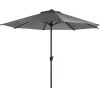 hespéride Parasol Y Bases>Parasol LOOMPA gris ardósia 3m
