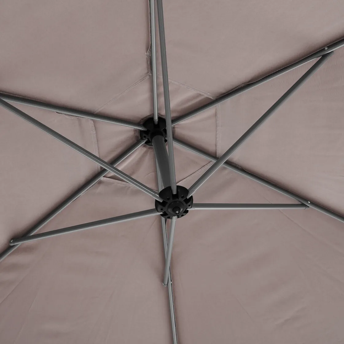 hespéride Parasol Y Bases>Parasol MANOA excéntrico gris pardo 3m