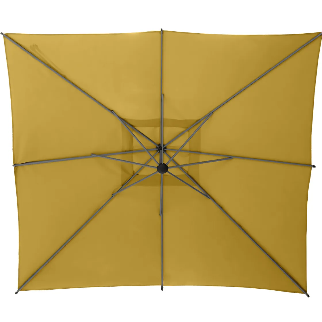 hespéride Parasol Y Bases>Parasol MANOA excéntrico mostaza 2,5x2,5m