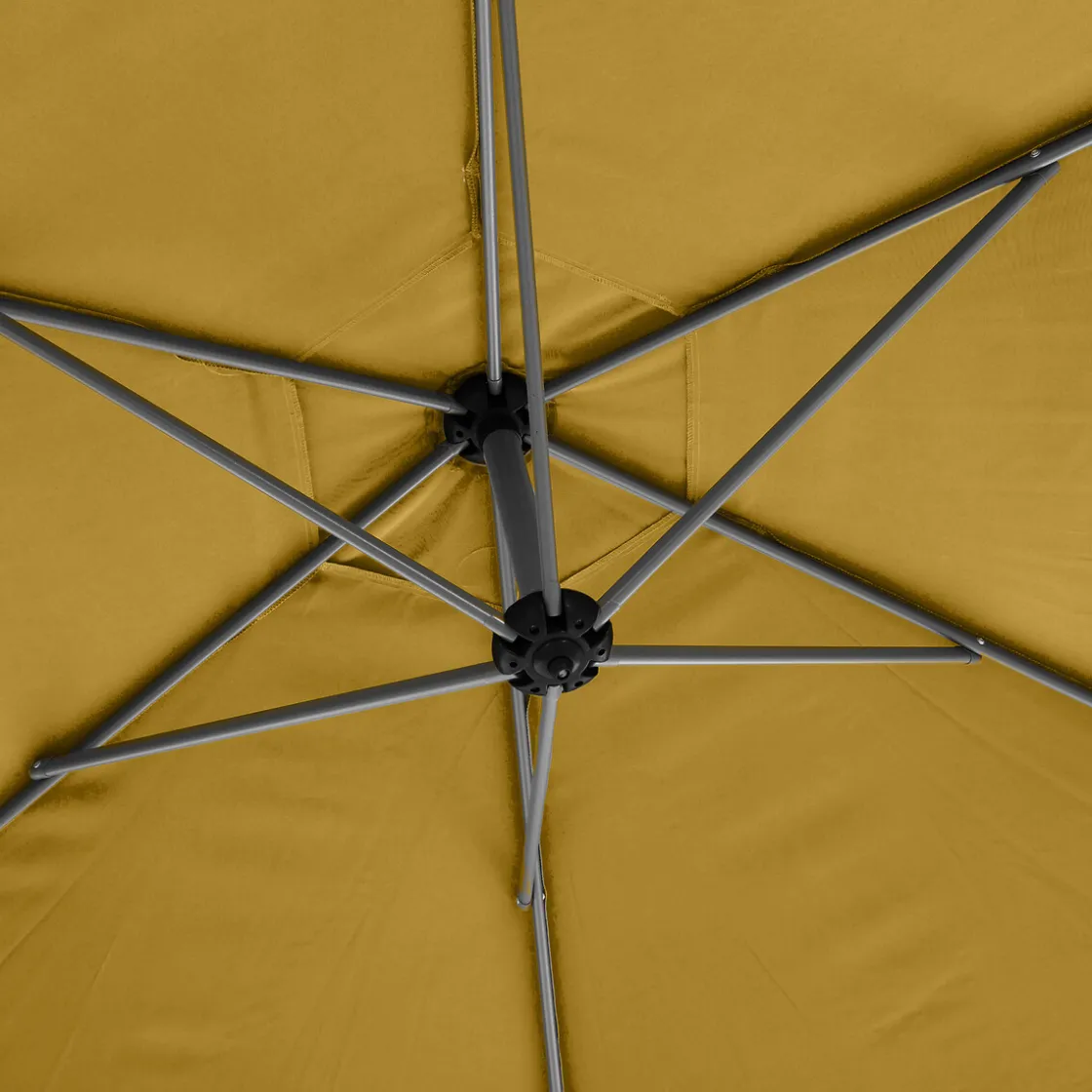 hespéride Parasol Y Bases>Parasol MANOA excéntrico mostaza 3m