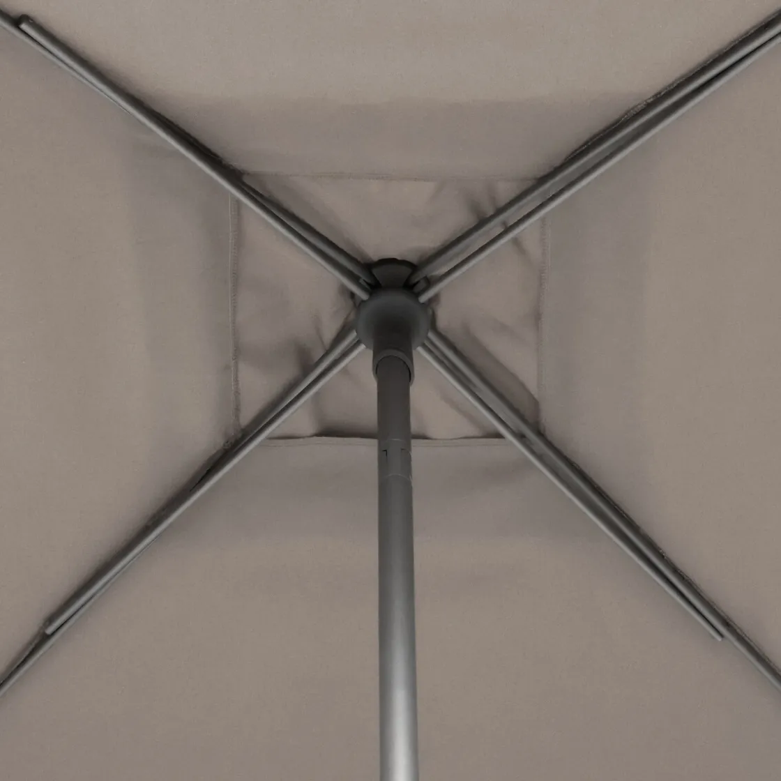 hespéride Parasol Y Bases>Parasol SOYA gris pardo 2.5x2.5m