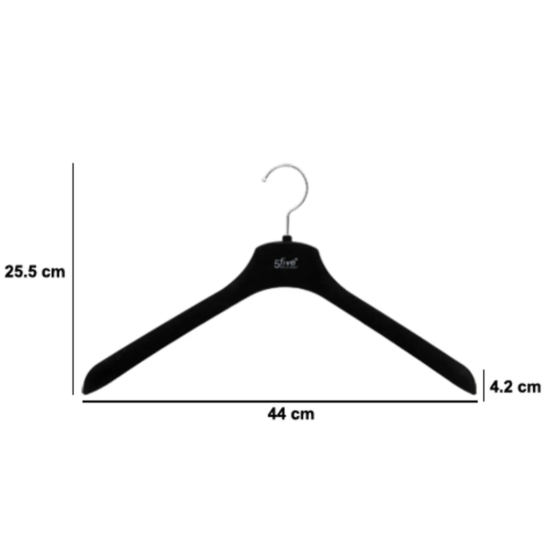 5five Perchas Y Travesaños>Percha de fieltro negra
