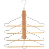 5five Perchas Y Travesaños>Percha de madera para 4 camisas y pantalones