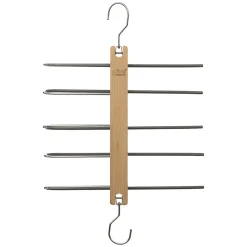 5five Perchas Y Travesaños>Percha De Metal/Madera P/5 Pantalones
