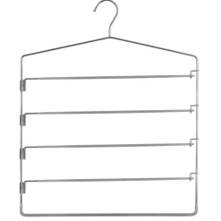 5five Perchas Y Travesaños>Percha De Metal/Pvc P/4 Pantalones