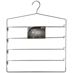 5five Perchas Y Travesaños>Percha De Metal/Pvc P/4 Pantalones