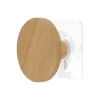 Toalleros>Perchero Baño Natural De Madera 6.5cm
