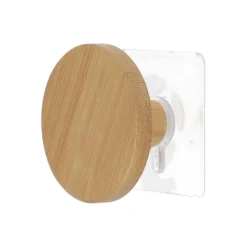 Toalleros>Perchero Baño Natural De Madera 6.5cm