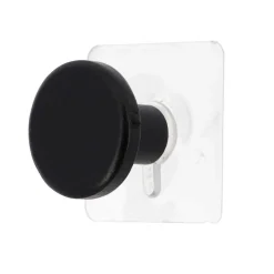Toalleros>Perchero Baño Negro De Madera 4.5cm
