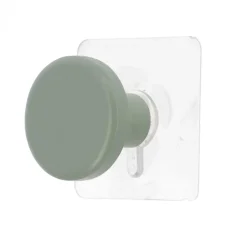 Toalleros>Perchero Baño Verde De Madera 4.5cm