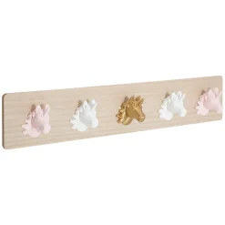 atmosphera4kids Almacenamiento>Perchero Con Ganchos Unicornio 55x10Cm