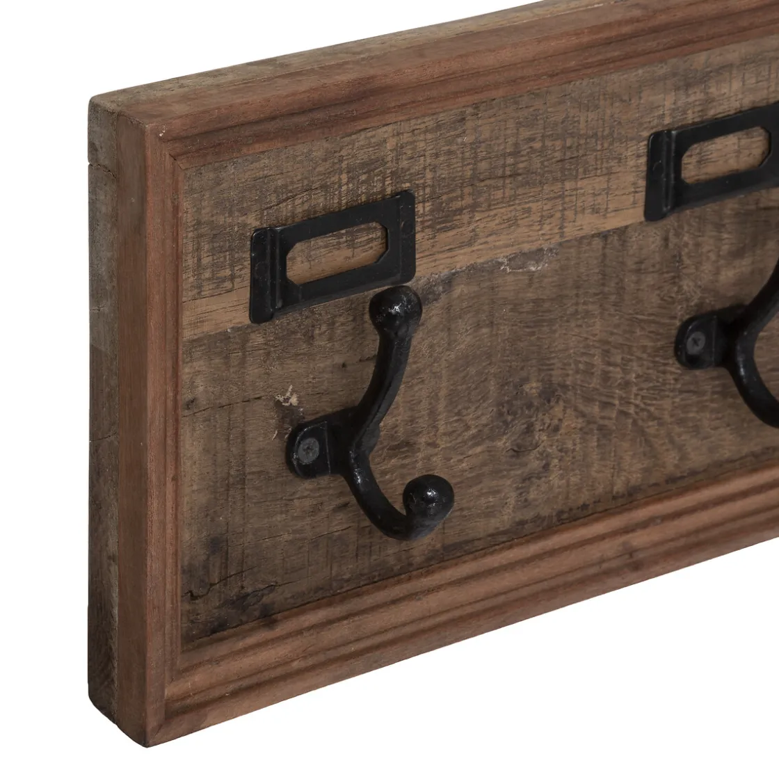 atmosphera Perchas Y Travesaños|Estilo Industrial>Perchero De Madera Con 5 Ganchos 82x20Cm