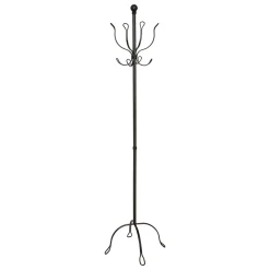 atmosphera Perchas Y Travesaños>Perchero REMO negro de metal 170cm
