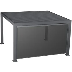 hespéride Pérgolas>Persiana pérgola ÉVORA gris grafito 3.6x6m