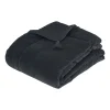 atmosphera Edredones Y Colchas>Pie de cama MIDNIGHT terciopelo gris 70x180cm