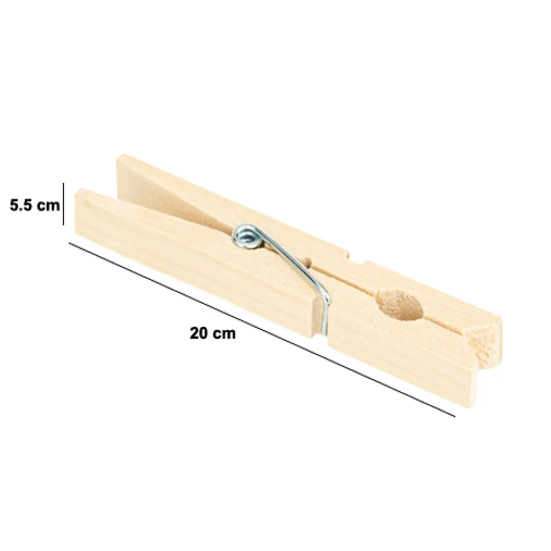 5five Auxiliares De Limpieza>Pinzas De Ropa 96 Unidades De Madera
