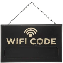 atmosphera Accesorios|Estilo Industrial>Pizarra P/Contraseña Wifi 35x2.4x22Cm