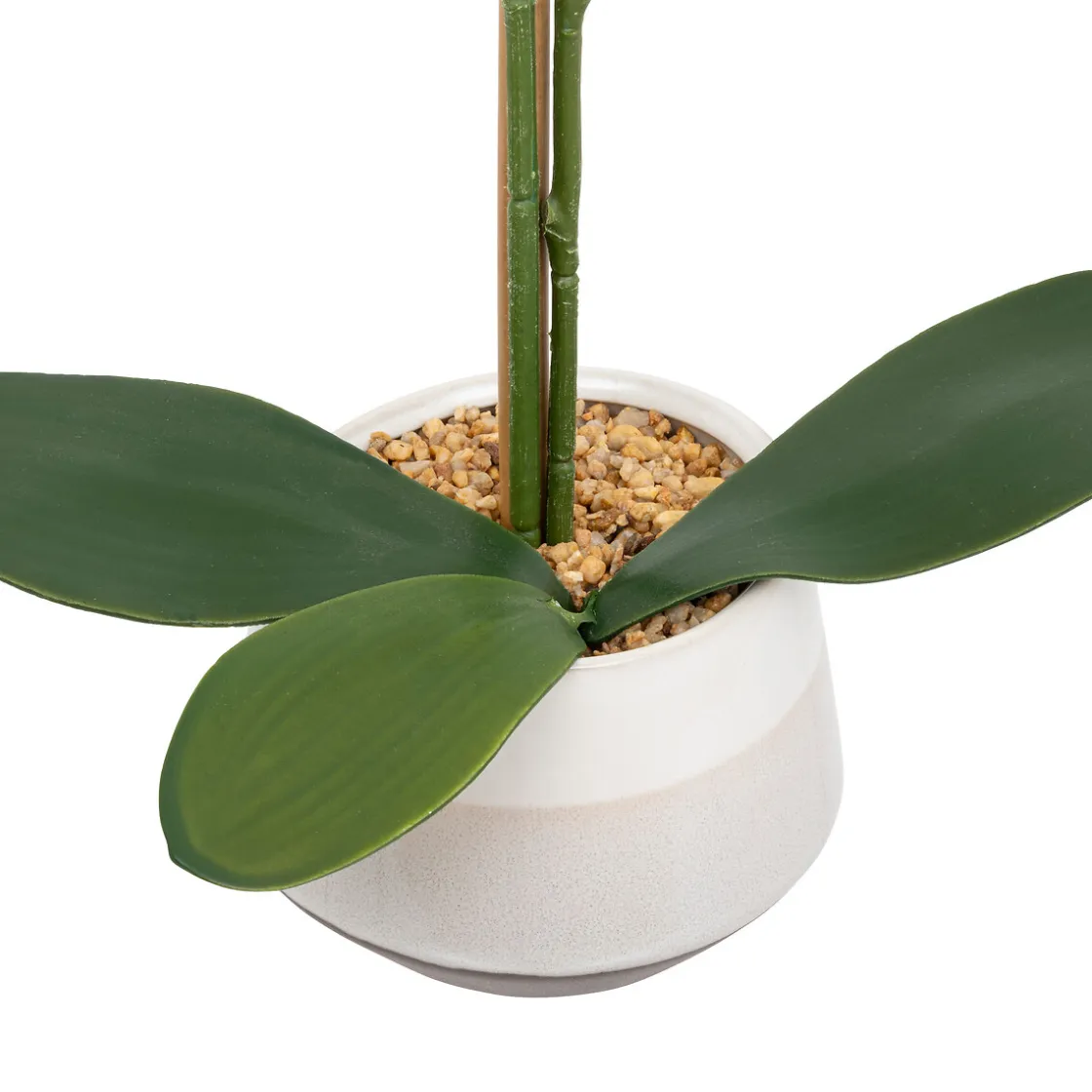 atmosphera Plantas Y Flores Artificiales|Estilo Oriental>Planta orquídea blanca artificial con maceta 52cm