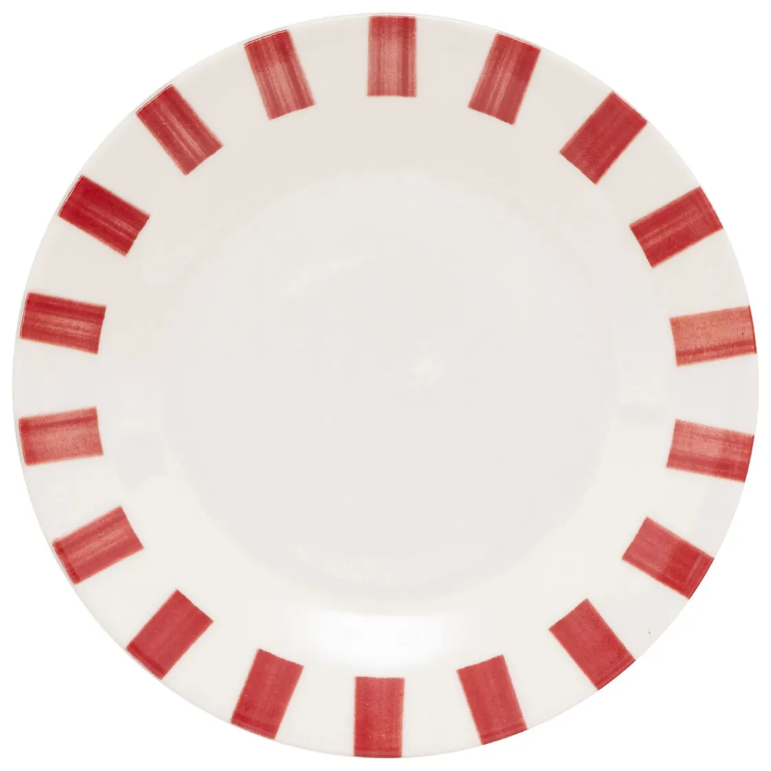atmosphera Platos>Plato de postre CHERI rojo de porcelana 19cm