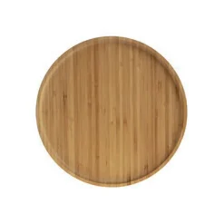 secret d'gourmet Degustación>Plato de postre natural de bambú 19.5cm