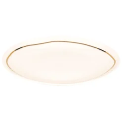 atmosphera Platos>Plato de postre SELENA blanco de porcelana 18cm