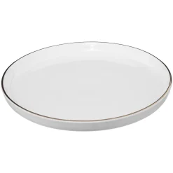 Platos>Plato De Postre Sublima Gris Claro De Porcelana