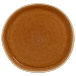 atmosphera Platos>Plato de postre WONJA marrón de cerámica 27cm