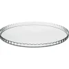 Platos Para Tartas, Tartas Y Bombones>Plato De Tarta De Vidrio 32.8x32.7x2.1Cm