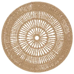 atmosphera Lienzos Y Cuadros Decorativos|Estilo Étnico>Plato Decorativo De Corda Beiga Sea View 76cm